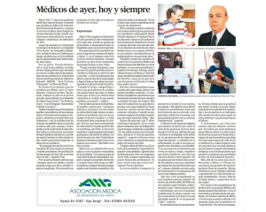 Médicos de ayer, hoy y siempre